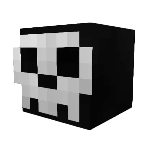 MPFlyz Minecraft avatar head, 3D render