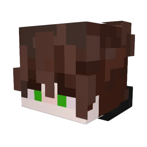 MPJB Minecraft avatar head, 3D render