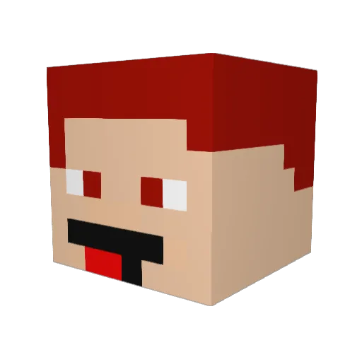 MPM666 Minecraft avatar head, 3D render