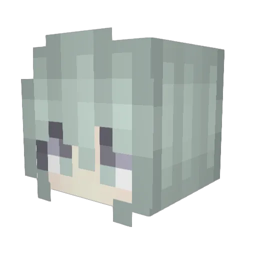 MPMYHT1145 Minecraft avatar head, 3D render