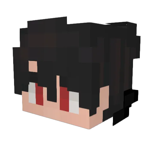MQ8 Minecraft avatar head, 3D render