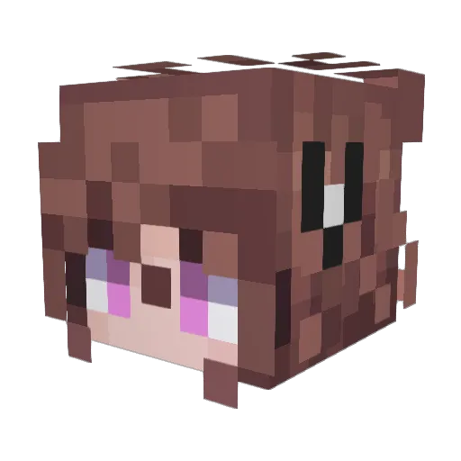 MQLH Minecraft avatar head, 3D render