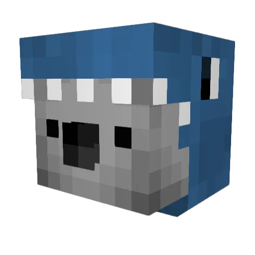 MQrtijn Minecraft avatar head, 3D render