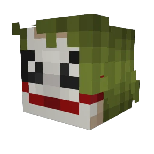 MR707i Minecraft avatar head, 3D render