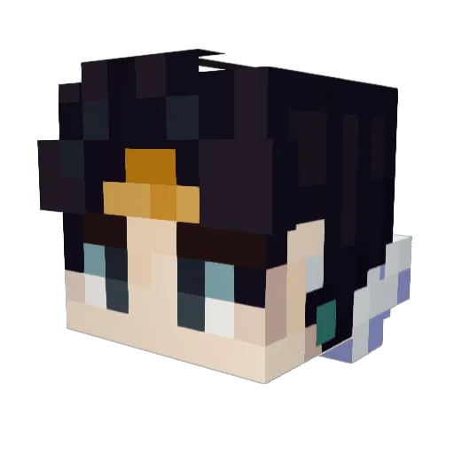 MRALEXANDER8 Minecraft avatar head, 3D render