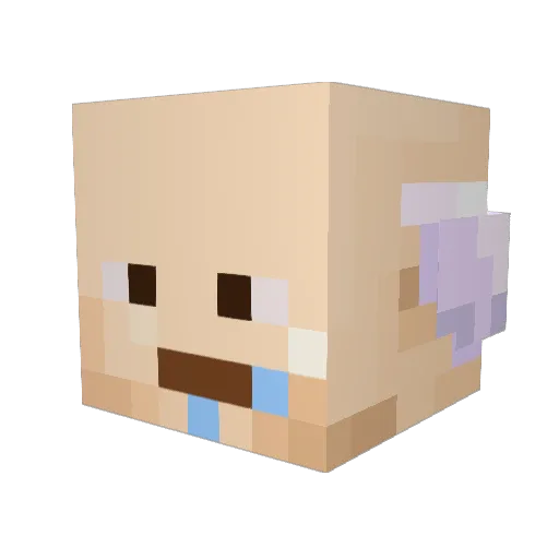MRBOB2575 Minecraft avatar head, 3D render