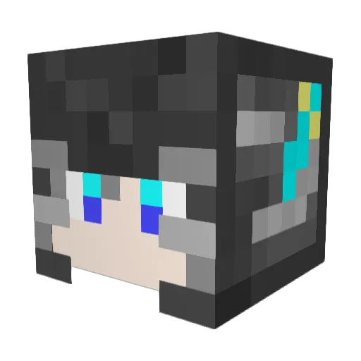 MRBOOML Minecraft avatar head, 3D render