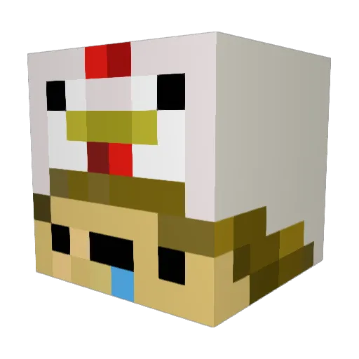 MRBumbastig19 Minecraft avatar head, 3D render