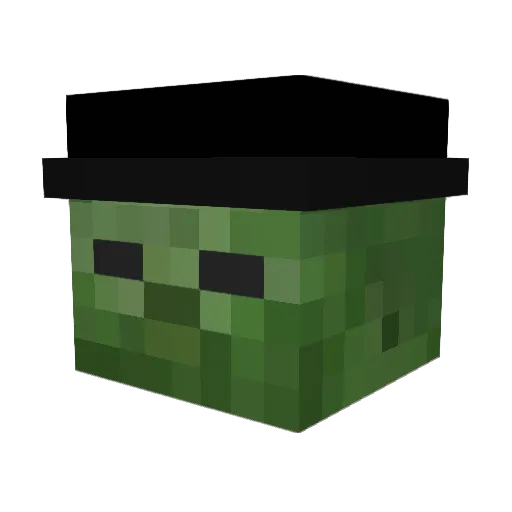 MRC2602 Minecraft avatar head, 3D render