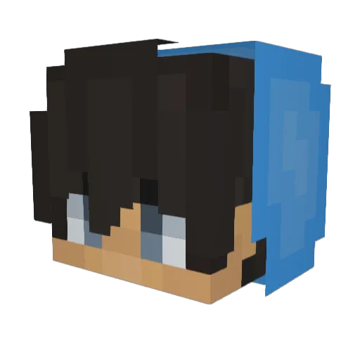 MRCL12 Minecraft avatar head, 3D render