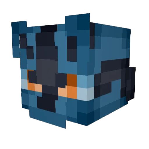 MRDINDIN Minecraft avatar head, 3D render