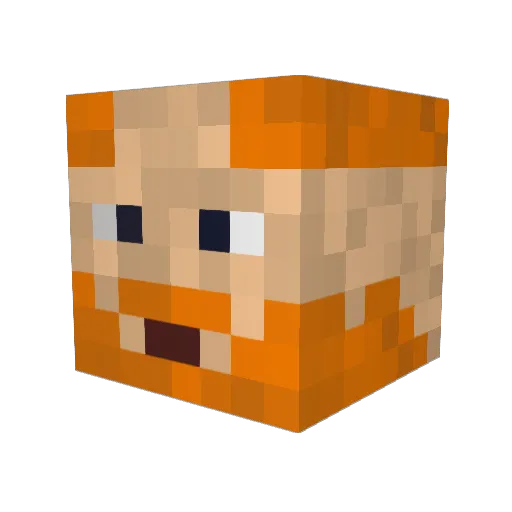 MRDLEPRECHAUN Minecraft avatar head, 3D render