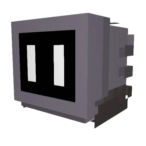 MRDVI Minecraft avatar head, 3D render