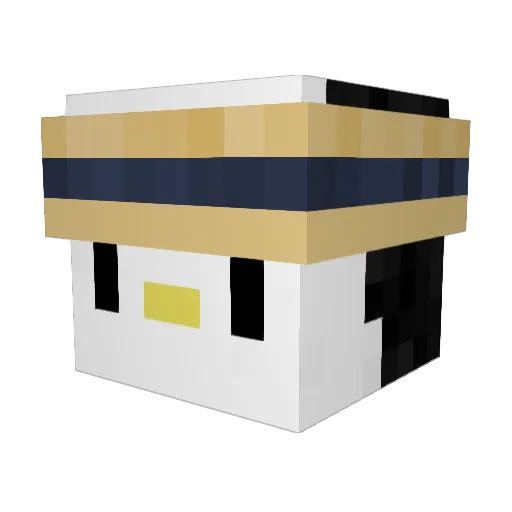 MRDavideno Minecraft avatar head, 3D render