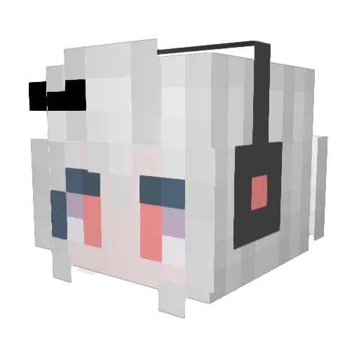 MREGTea Minecraft avatar head, 3D render