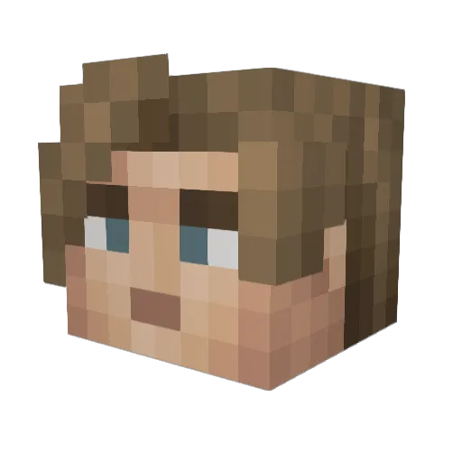 MRFATFLAPS Minecraft avatar head, 3D render