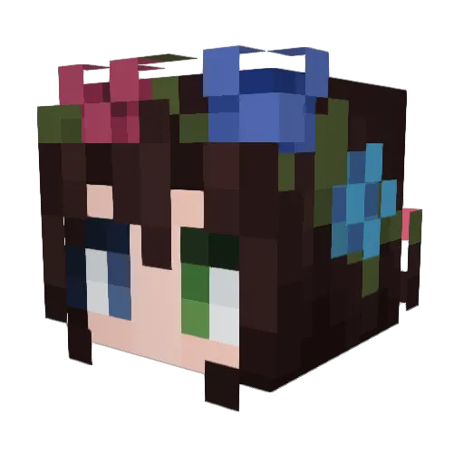 MRFuchi3000 Minecraft avatar head, 3D render