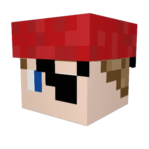 MRG746 Minecraft avatar head, 3D render