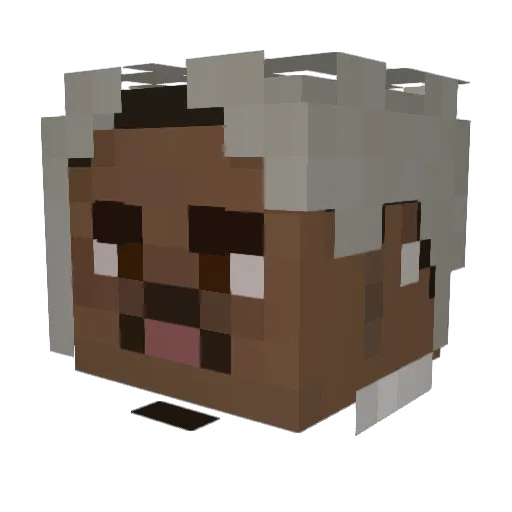MRGREENMAMBA Minecraft avatar head, 3D render