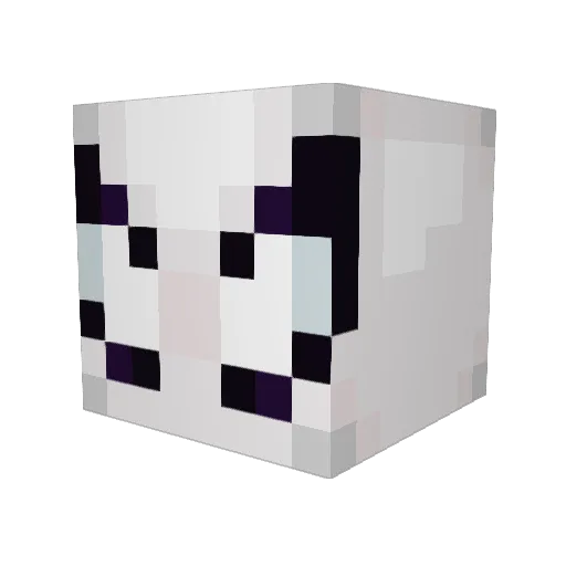 MRGUSTERTON Minecraft avatar head, 3D render