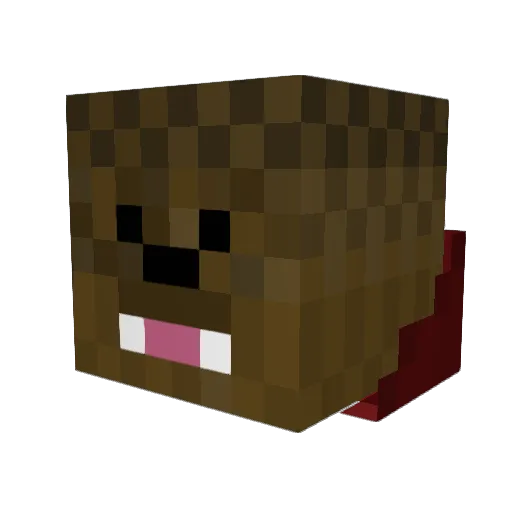 MRGhostkid Minecraft avatar head, 3D render