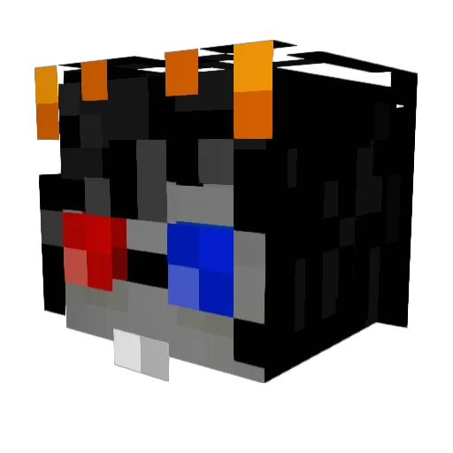 MRHenkan Minecraft avatar head, 3D render