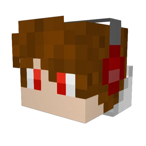 MRJR4X Minecraft avatar head, 3D render