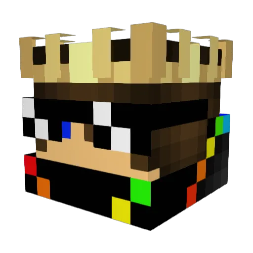 MRJasiuPL Minecraft avatar head, 3D render