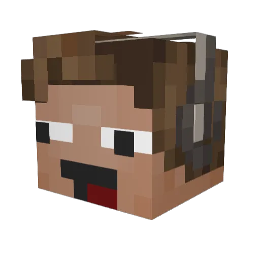 MRJulianLOL Minecraft avatar head, 3D render