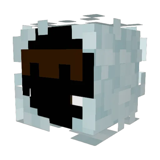 MRKHANkrish Minecraft avatar head, 3D render
