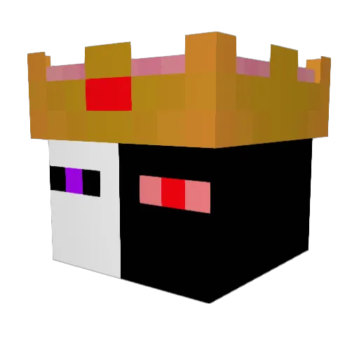 MRKINGE Minecraft avatar head, 3D render