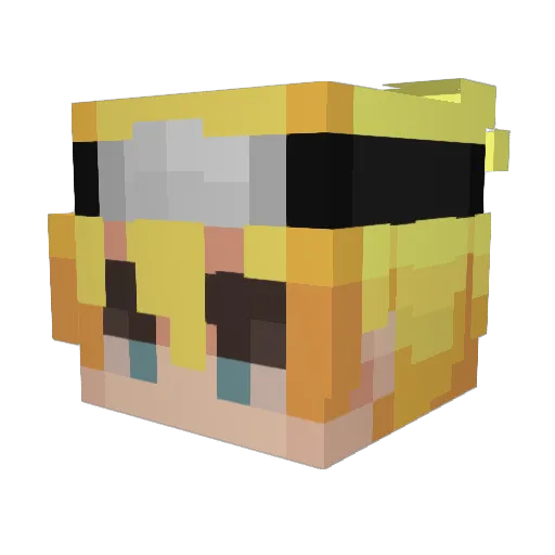 MRKOSTICKA Minecraft avatar head, 3D render