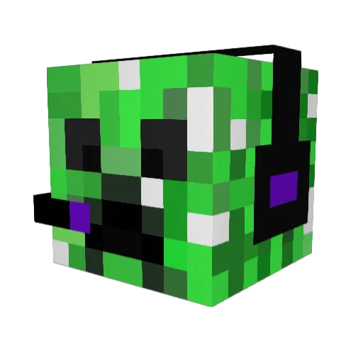MRLoksu Minecraft avatar head, 3D render