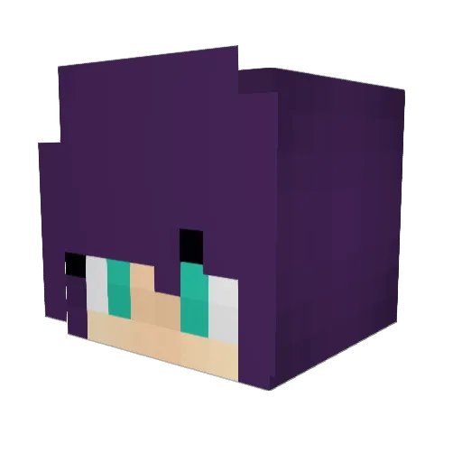 MRM7 Minecraft avatar head, 3D render