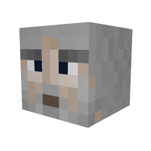 MRMAGICMANS Minecraft avatar head, 3D render