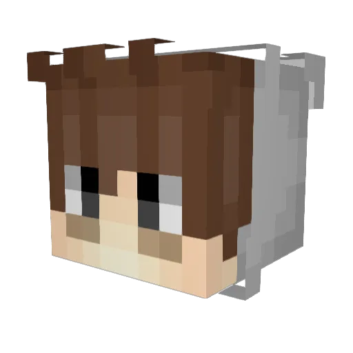 MRMAGUYAN Minecraft avatar head, 3D render