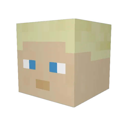 MRMEGAFOOT Minecraft avatar head, 3D render