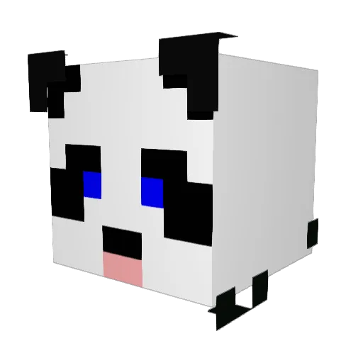MRMIMSI Minecraft avatar head, 3D render