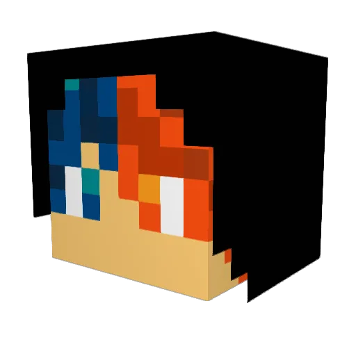 MROMEGADOMINATOR Minecraft avatar head, 3D render