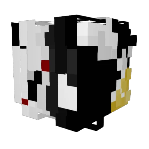 MRONTOP Minecraft avatar head, 3D render