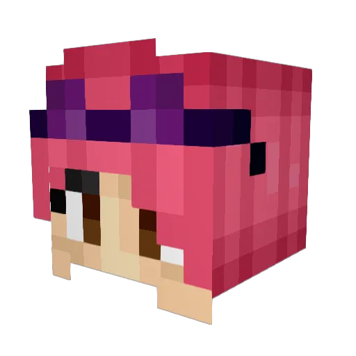 MRPIGMANMAX Minecraft avatar head, 3D render