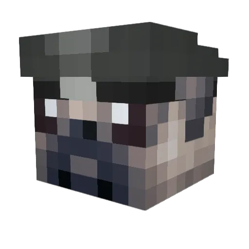 MRPUG277 Minecraft avatar head, 3D render
