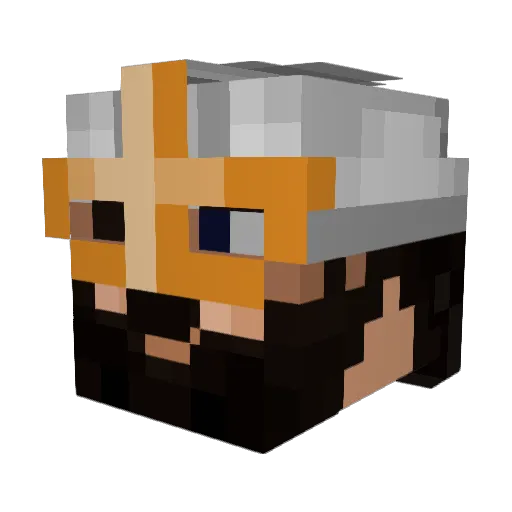 MRPolo13 Minecraft avatar head, 3D render