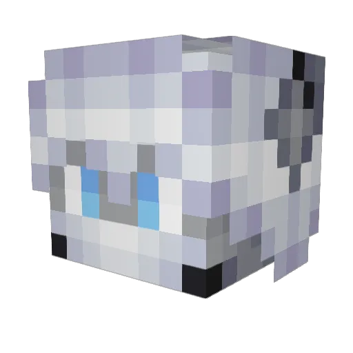 MRQ09 Minecraft avatar head, 3D render