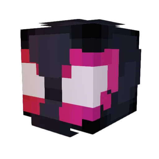 MRQuaks Minecraft avatar head, 3D render