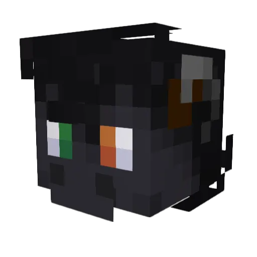 MRREDPANDA64 Minecraft avatar head, 3D render