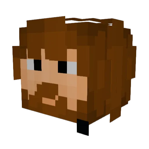 MRRogado Minecraft avatar head, 3D render