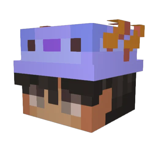 MRSAIF0 Minecraft avatar head, 3D render