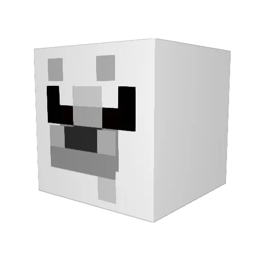 MRSHRIMP03 Minecraft avatar head, 3D render