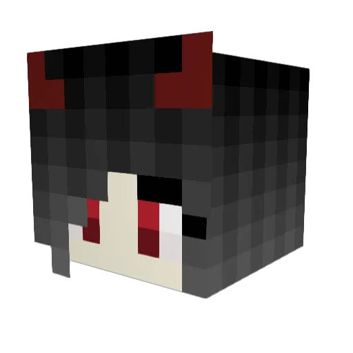 MRS_Shadow Minecraft avatar head, 3D render